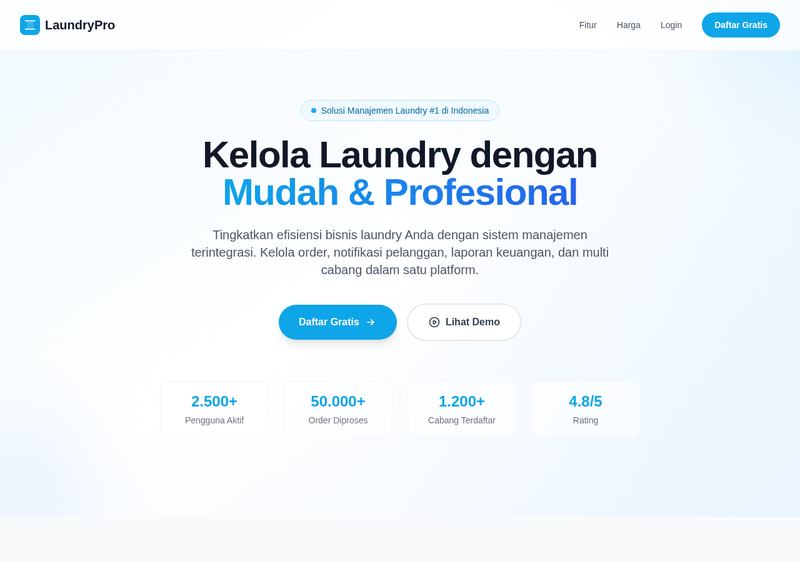 LaundryPro Screenshot